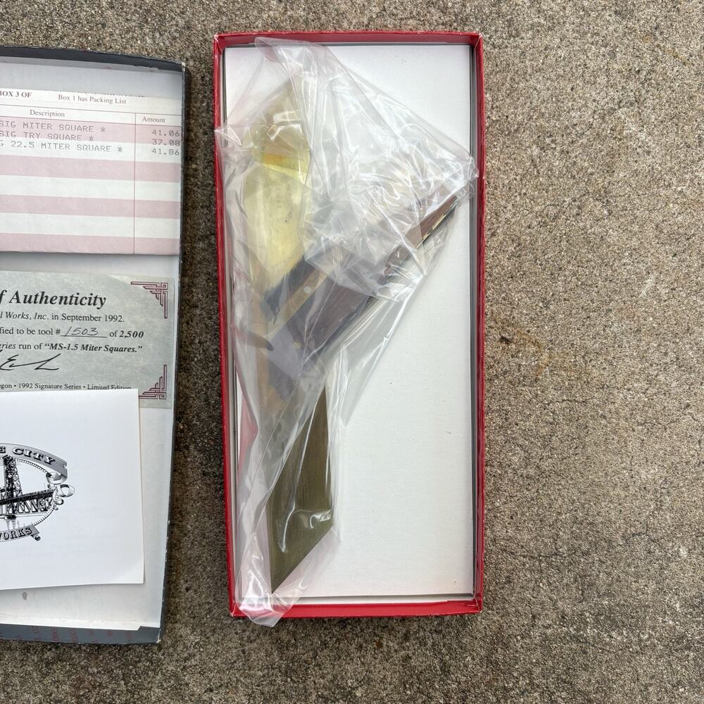 BRIDGE CITY Tool Works MS-1.5 Miter Square JUARA WOOD USA Signature Series NEW